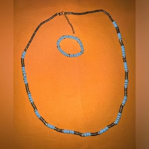 Turquoise Necklace and bracelet set❤️